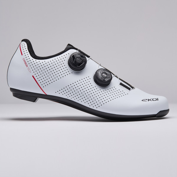 Zapatillas de ruta EKOI Perf ROAD CARBON TECH Blancas