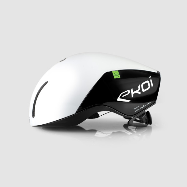 Casque EKOI Racing AERODINAMICA Blanc Noir