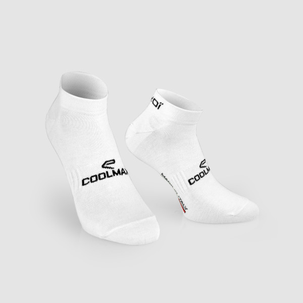 Chaussettes vélo EKOI Start COOLMAX Blanches