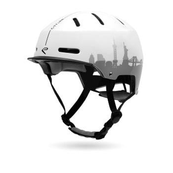 Kask EKOI CITY LINE Biały Srebrny