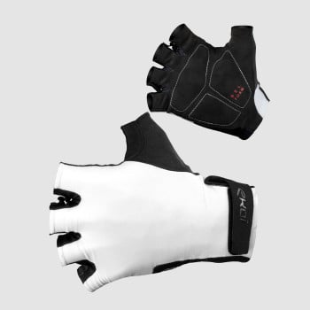 Gants v&eacute;lo EKOI GEL Blanc