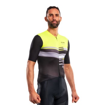EKOI Perf COLOR BLOCK Fluorescent Yellow Jersey