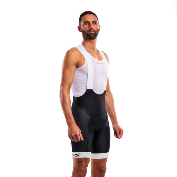 Bib-shorts EKOI GEL MEMORY hvid