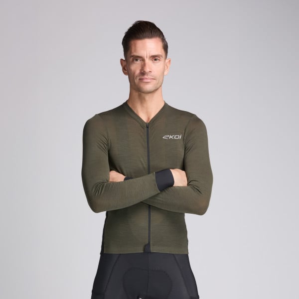 Maillot manches longues EKOI Perf EXPLORE Kaki