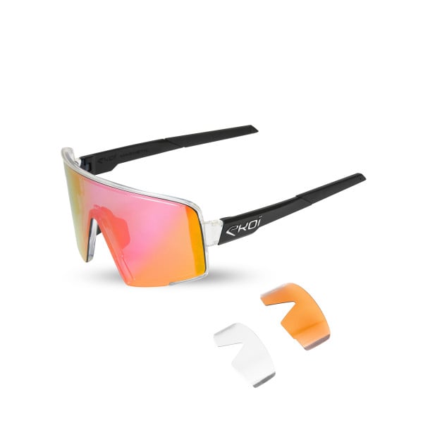 Lunettes EKOI Perf MAGNETIC Translucide Blanche Revo Rose
