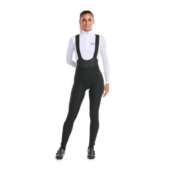 EKOI Perf Women's Gel Power Water-Repellent Black bib tights