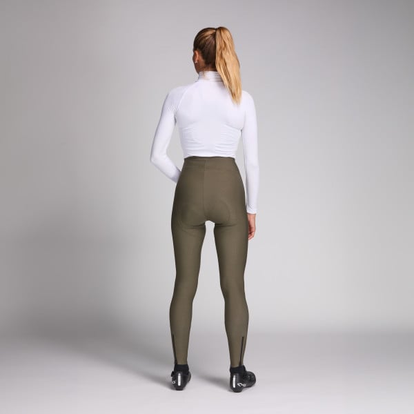 Collant femme sans bretelles EKOI Perf Gel Power hydrofuge Kaki