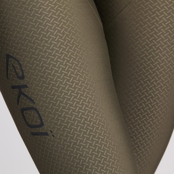 Collant femme sans bretelles EKOI Perf Gel Power hydrofuge Kaki