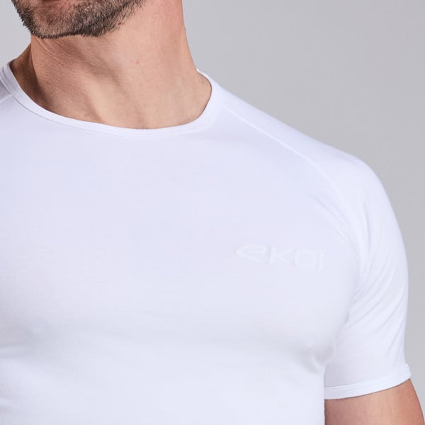 T-shirt EKOI logo velours Noir