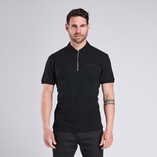 Polo zippé EKOI Noir
