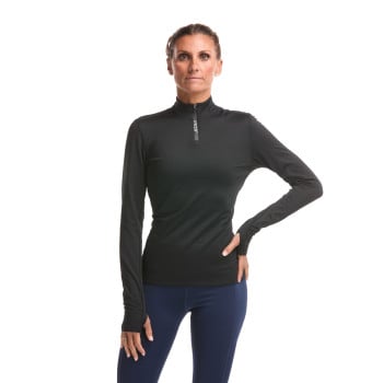 D&aacute;msk&aacute; mikina na zip EKOI Perf RUNNING Čern&aacute;