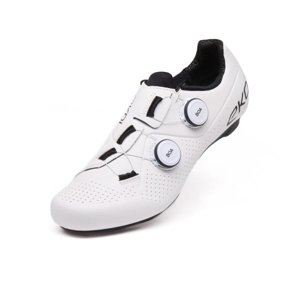 Ekoï Wielrenschoenen EKOI Perf R4  Wit Zwart Logo