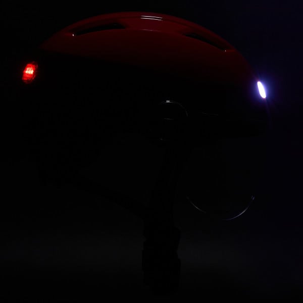 Casque urbain EKOI CITY STYLE Rouge Rubis Ecran