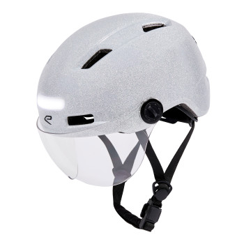 Kask miejski EKOI CITY STYLE Odblaskowy z Ekranem