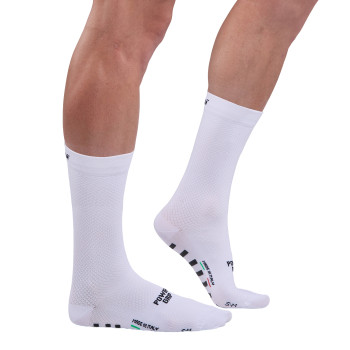 Chaussettes EKOI Racing PRO POWERGRIP 18 cm Blanches