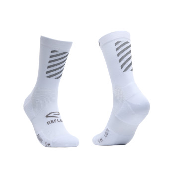 EKOI Perf REFLECTIVE fietssokken 18 cm wit 