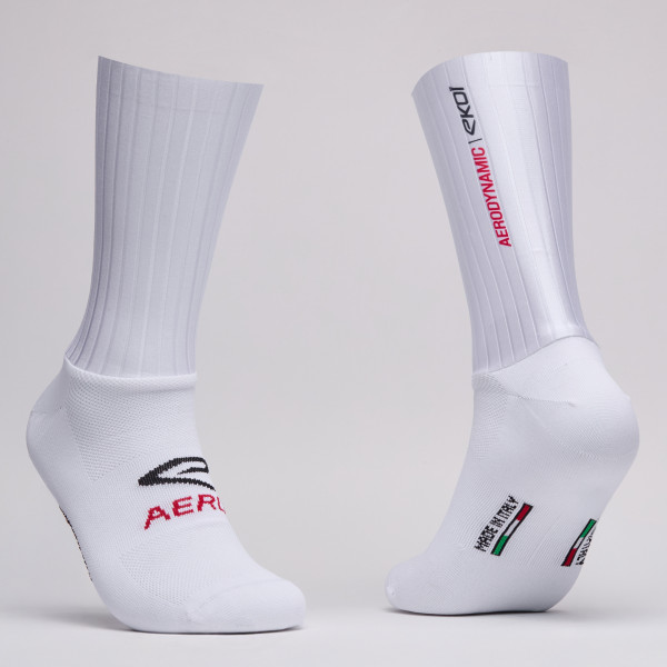 Calcetines EKOI Racing PRO AERODINÁMICOS Blancos