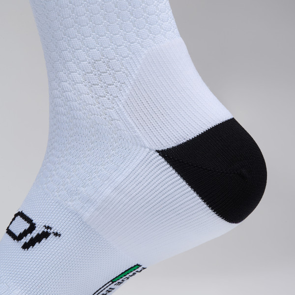 Calcetines de ciclismo EKOI Perf 18 cm Blancos