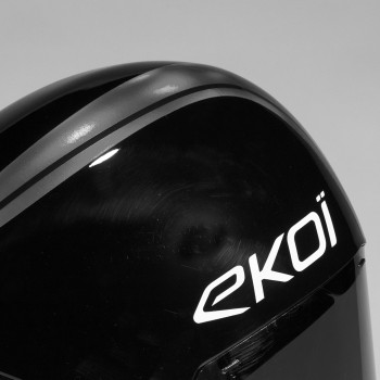 Casque personnalisable EKOI Racing PURE AERO Noir MIRROR Cat2