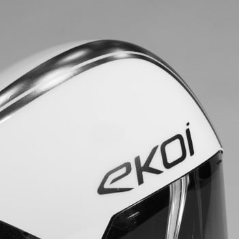 Casque personnalisable EKOI Racing PURE AERO Blanc MIRROR Cat2