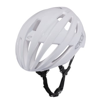 GARA White Silver Logo Helmet EKOI Perf