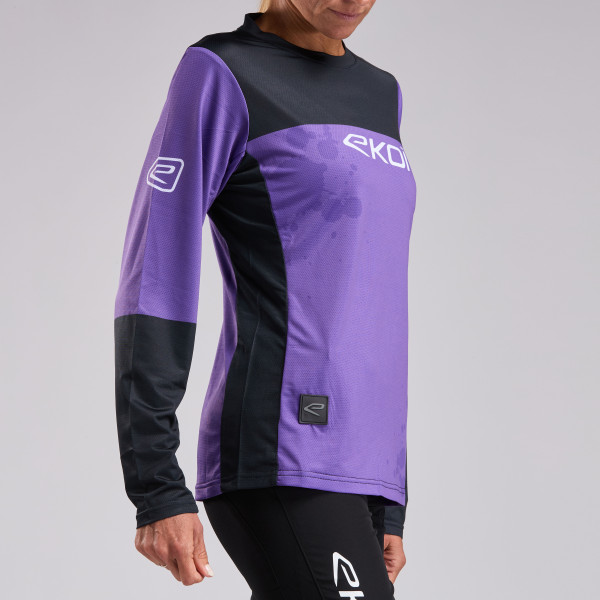 MAILLOT VTT MANCHES LONGUES PERF VIOLET FEMME