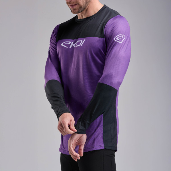 Maillot de MTB de manga larga EKOI Perf Violeta