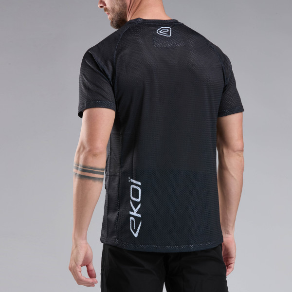 Maillot MTB mangas cortas EKOI Racing Negro