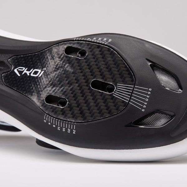 Chaussures route EKOI Perf R4 CARBON INSERT Blanc Silver