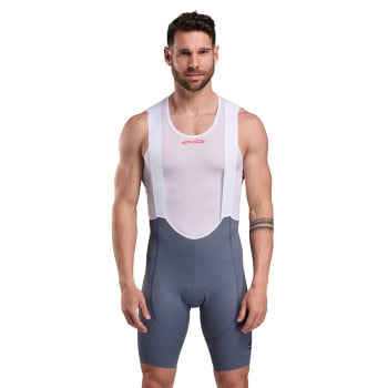 EKOI Perf GEL POWER CROSS Pearl Grey Bib Shorts