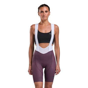 EKOI Perf GEL POWER CROSS Plum Women's Bib Shorts