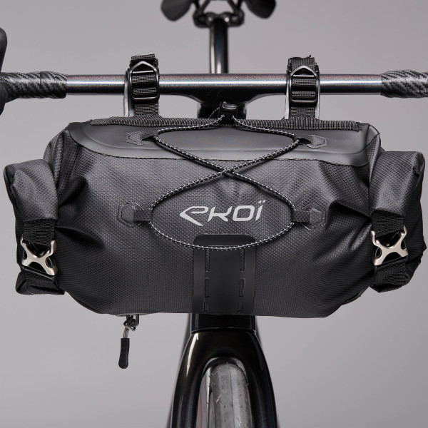 Alforja de manillar EKOI Racing GRAVEL BIKE PACKING EXPLORER Negra 8L