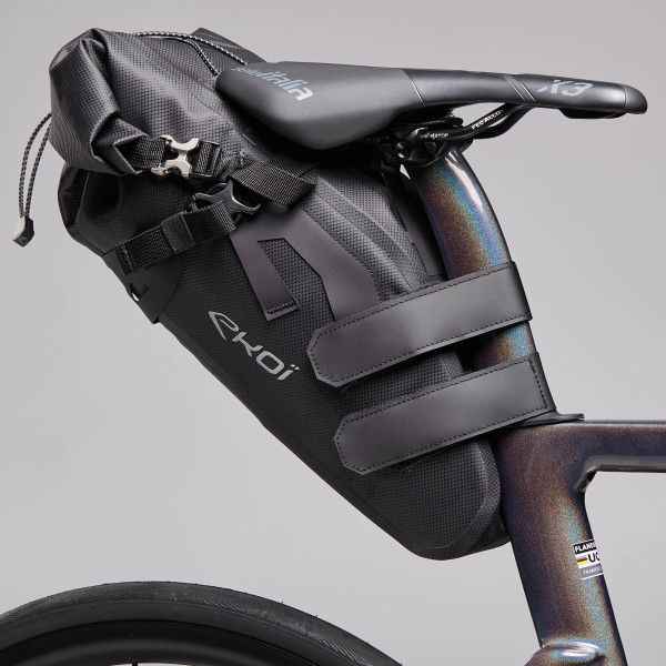 Alforja de sillín EKOI Racing GRAVEL BIKE PACKING EXPLORER Negra 14L