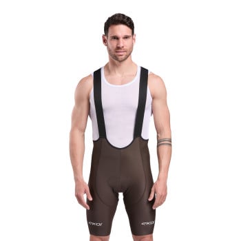 EKOI Perf GEL POWER Brown Bib Shorts