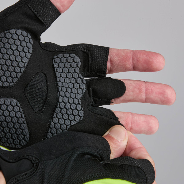 GUANTES CICLISMO EKOI PERF GRIP AMARILLO FLUOR