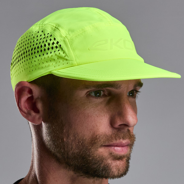 Gorra EKOI RUN Amarillo fluorescente