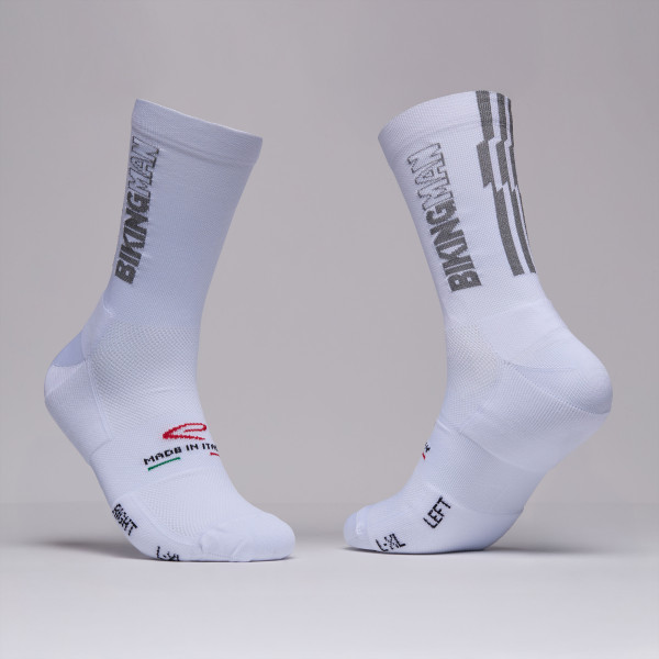 Calcetines EKOI Racing BIKINGMAN Blancos
