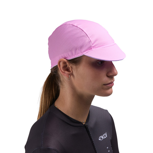 Gorra de ciclismo para mujer EKOI Perf Rosa