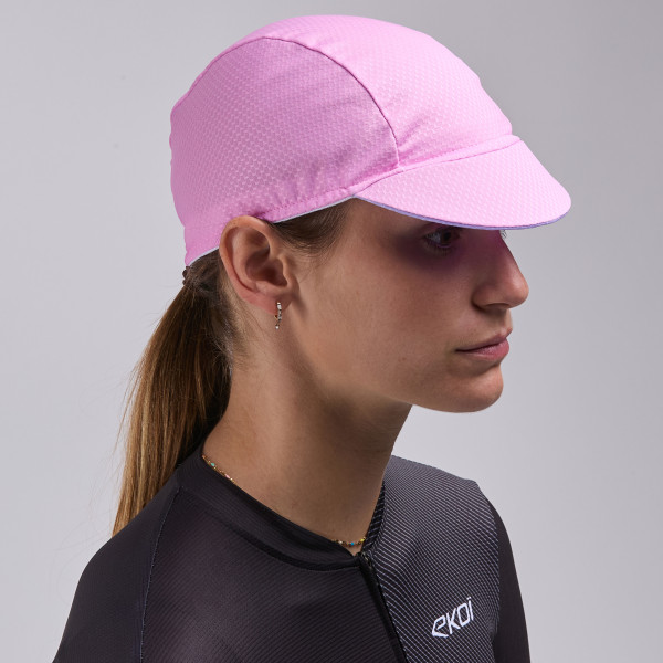 Gorra de ciclismo para mujer EKOI Perf Rosa