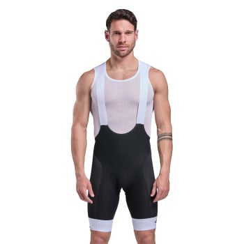 EKOI Perf GEL MEMORY White Bib Shorts