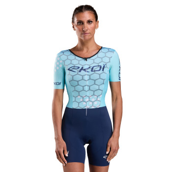 Triathlonanzug Damen EKOI Racing GRAPHENE Azur