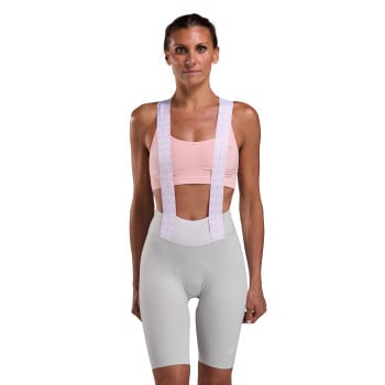 Women's Cycling Bib Shorts EKOI Racing MARION ROUSSE Gray