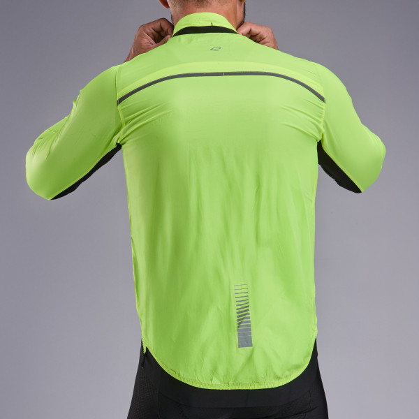 Chaqueta cortavientos EKOI Perf WINDPROOF LIGHT POCKET Amarillo flúor