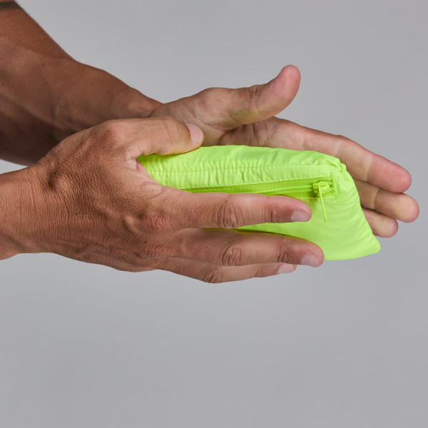 Chaleco EKOI Perf CORTAVIENTOS LIGERO BOLSILLO Amarillo fluorescente