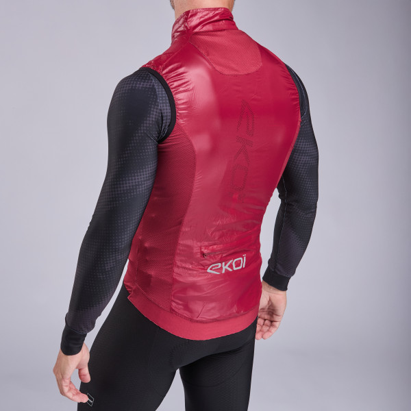 Chaleco cortavientos EKOI Perf WINDPROOF LIGHT LASER Ruibarbo
