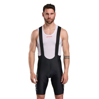 EKOI Perf GEL POWER Black White Bib Shorts
