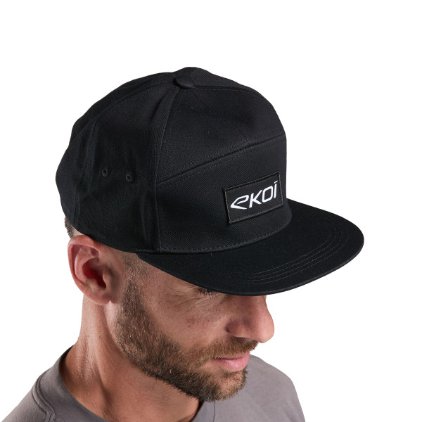 Photo Casquette Lifestyle EKOI 5 PANEL Noir