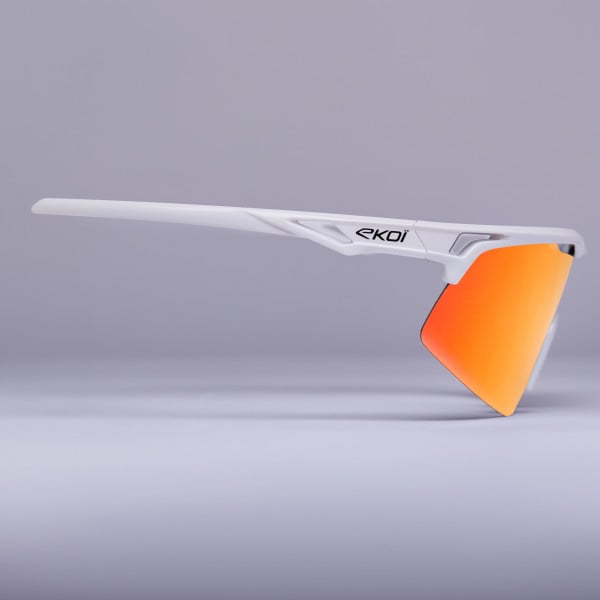 Gafas EKOI STRADA HF Blanco Revo rojo Cat3