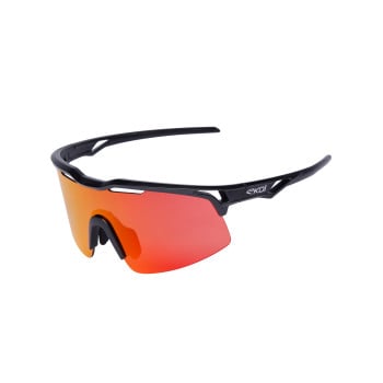 Wielerbril EKOI STRADA HF Zwart Revo Rood Cat3
