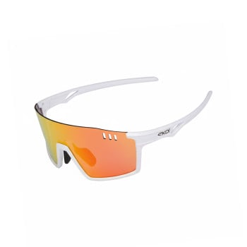 Okulary EKOI VISION Białe Revo Czerwone Cat3